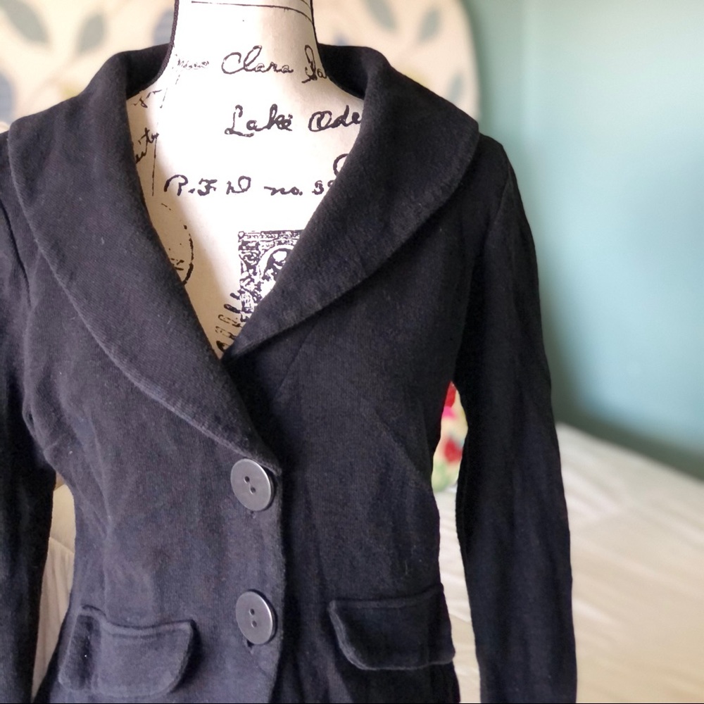 Chalet Black Skirt & Blazer Set